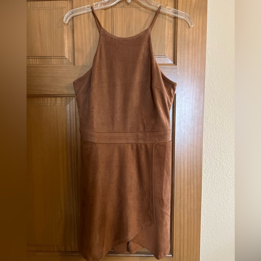 Hyfve size Medium suede mini skort dress